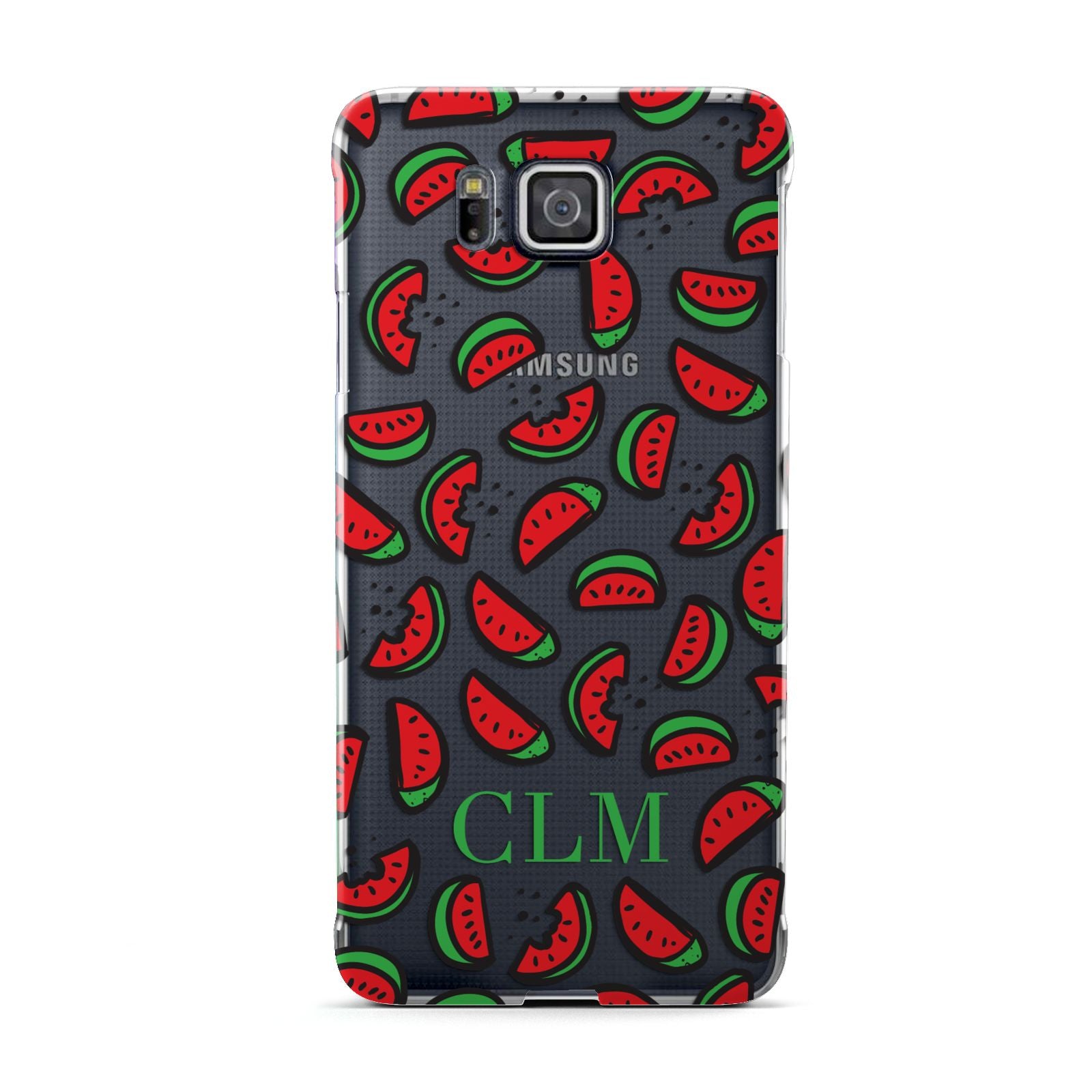 Personalised Watermelon Initials Samsung Galaxy Alpha Case