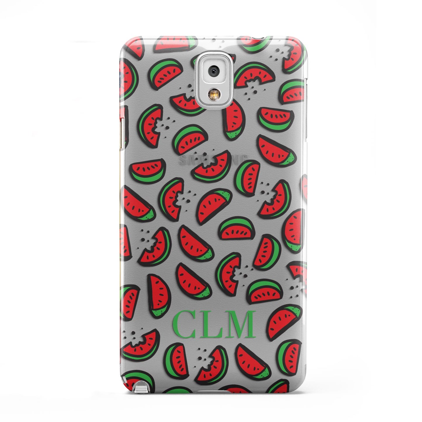 Personalised Watermelon Initials Samsung Galaxy Note 3 Case