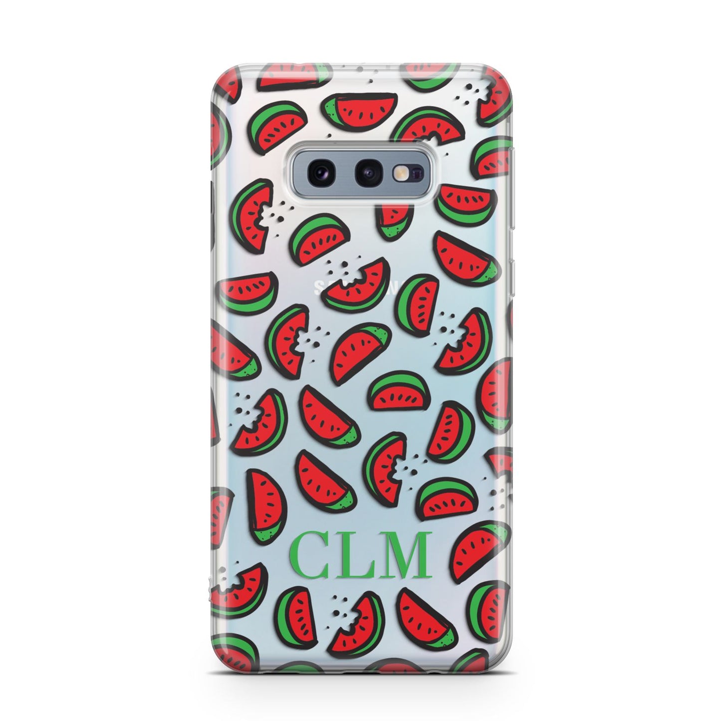 Personalised Watermelon Initials Samsung Galaxy S10E Case