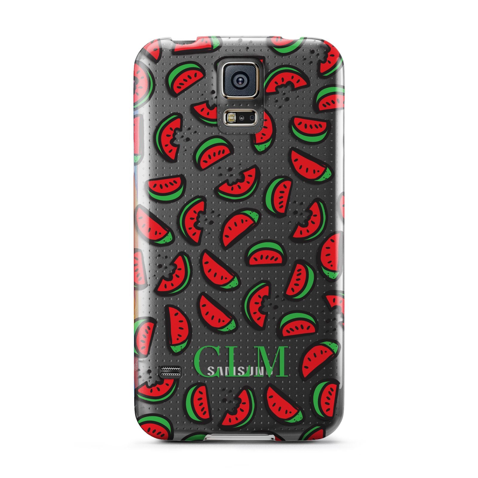 Personalised Watermelon Initials Samsung Galaxy S5 Case