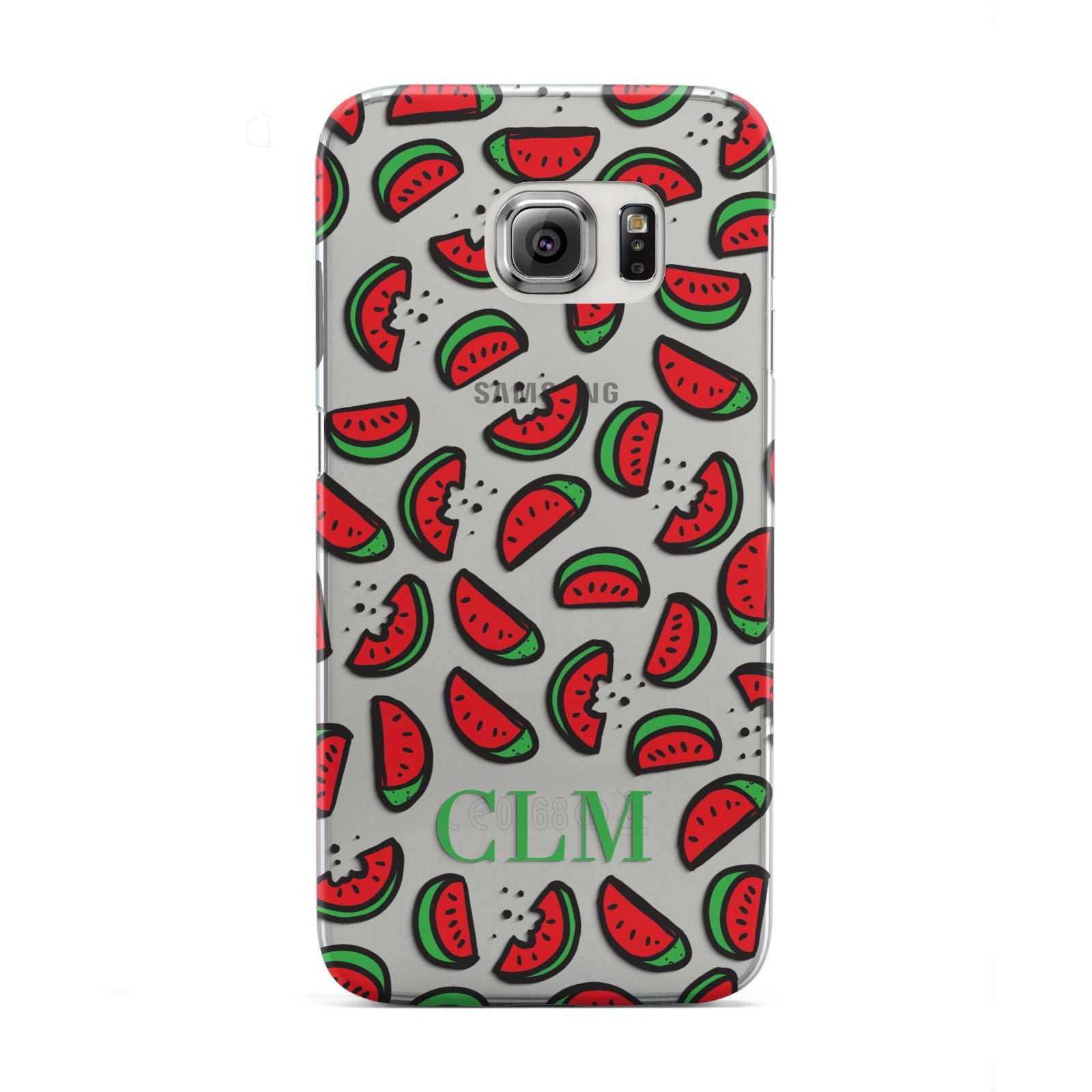 Personalised Watermelon Initials Samsung Galaxy S6 Edge Case