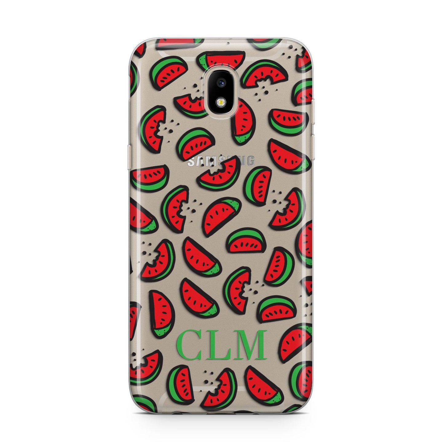 Personalised Watermelon Initials Samsung J5 2017 Case