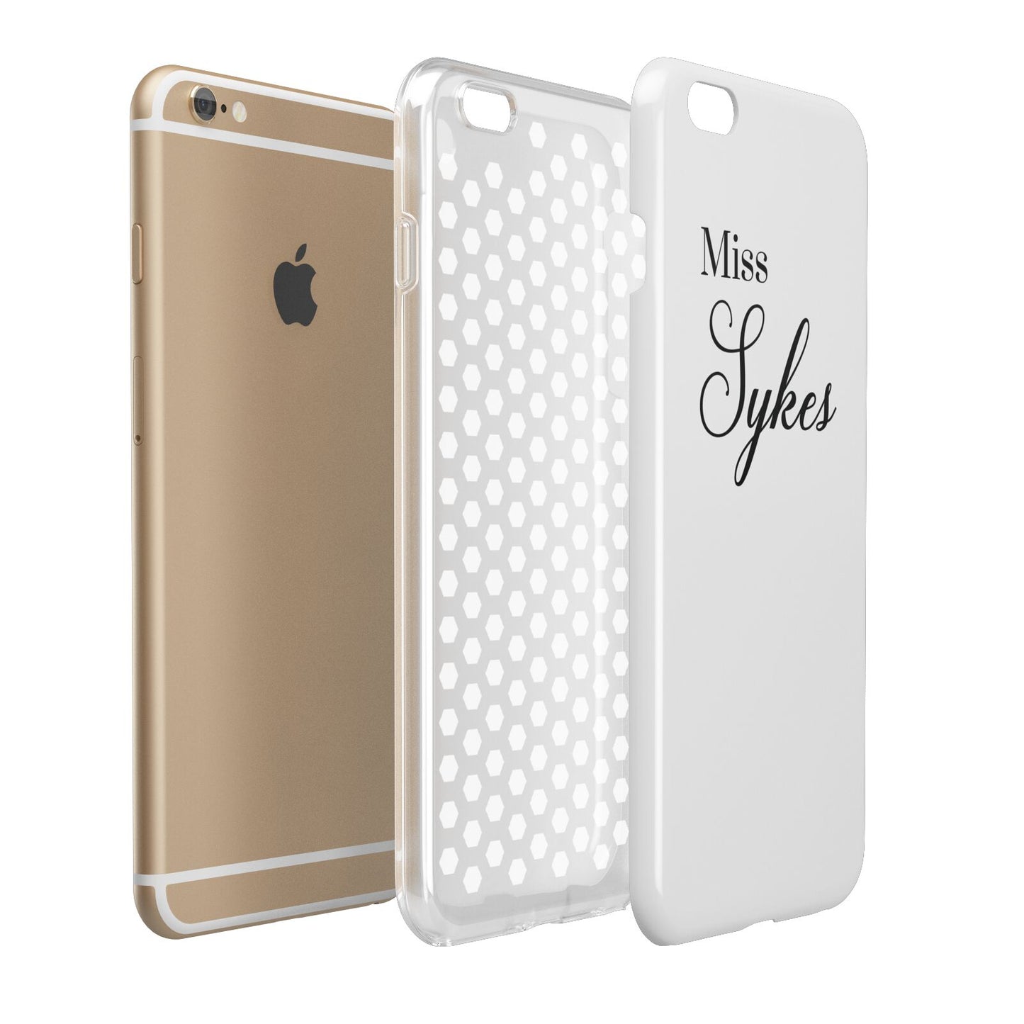 Personalised Wedding Name Miss Apple iPhone 6 Plus 3D Tough Case Expand Detail Image