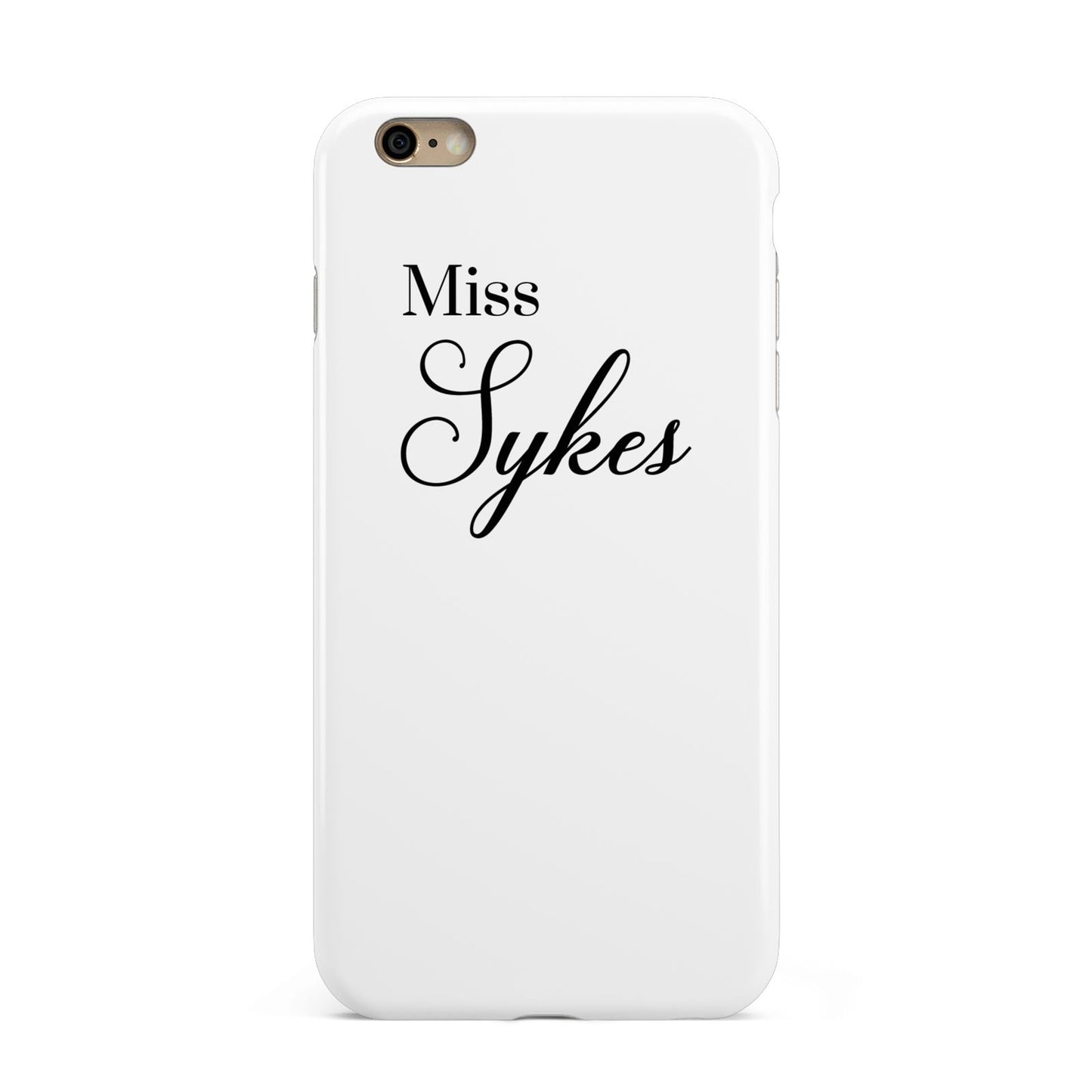 Personalised Wedding Name Miss Apple iPhone 6 Plus 3D Tough Case