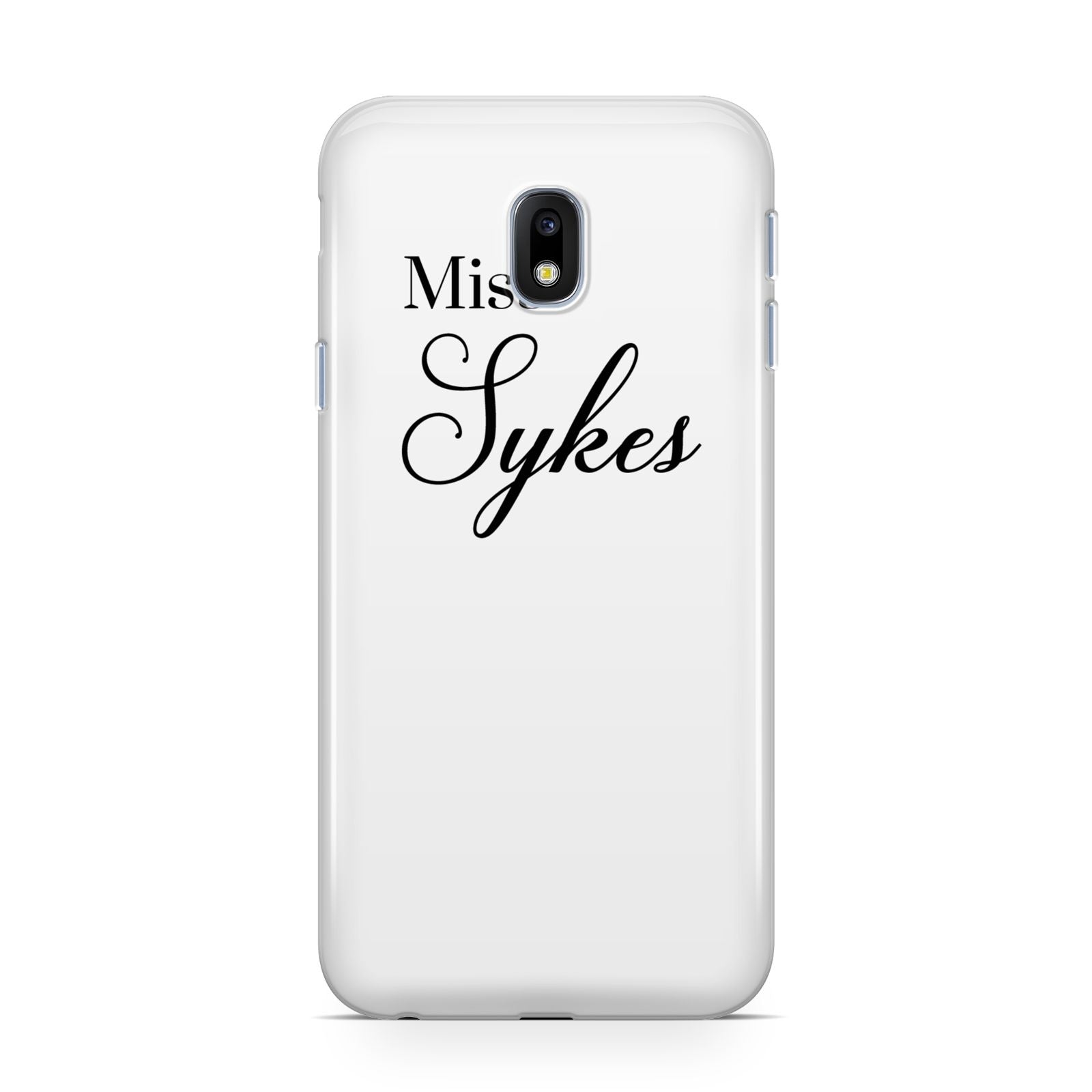 Personalised Wedding Name Miss Samsung Galaxy J3 2017 Case