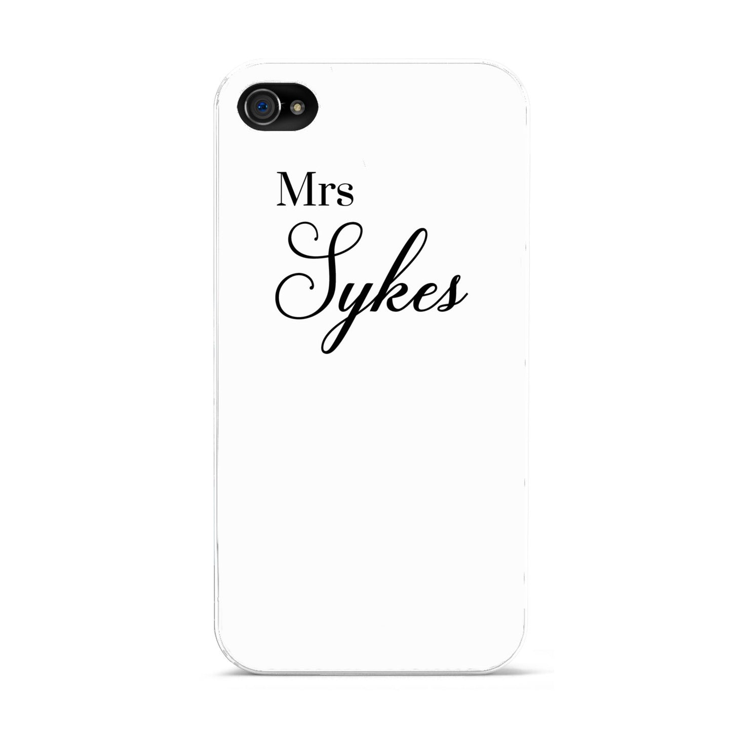Personalised Wedding Name Mrs Apple iPhone 4s Case