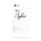 Personalised Wedding Name Mrs Apple iPhone 5 Case