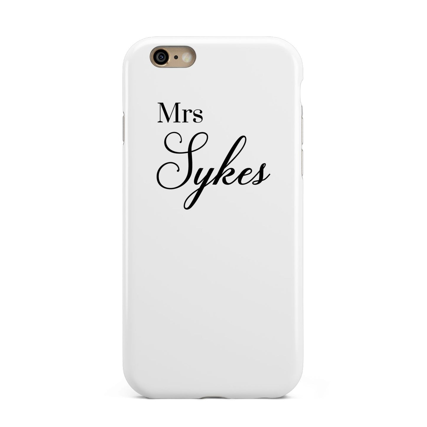 Personalised Wedding Name Mrs Apple iPhone 6 3D Tough Case