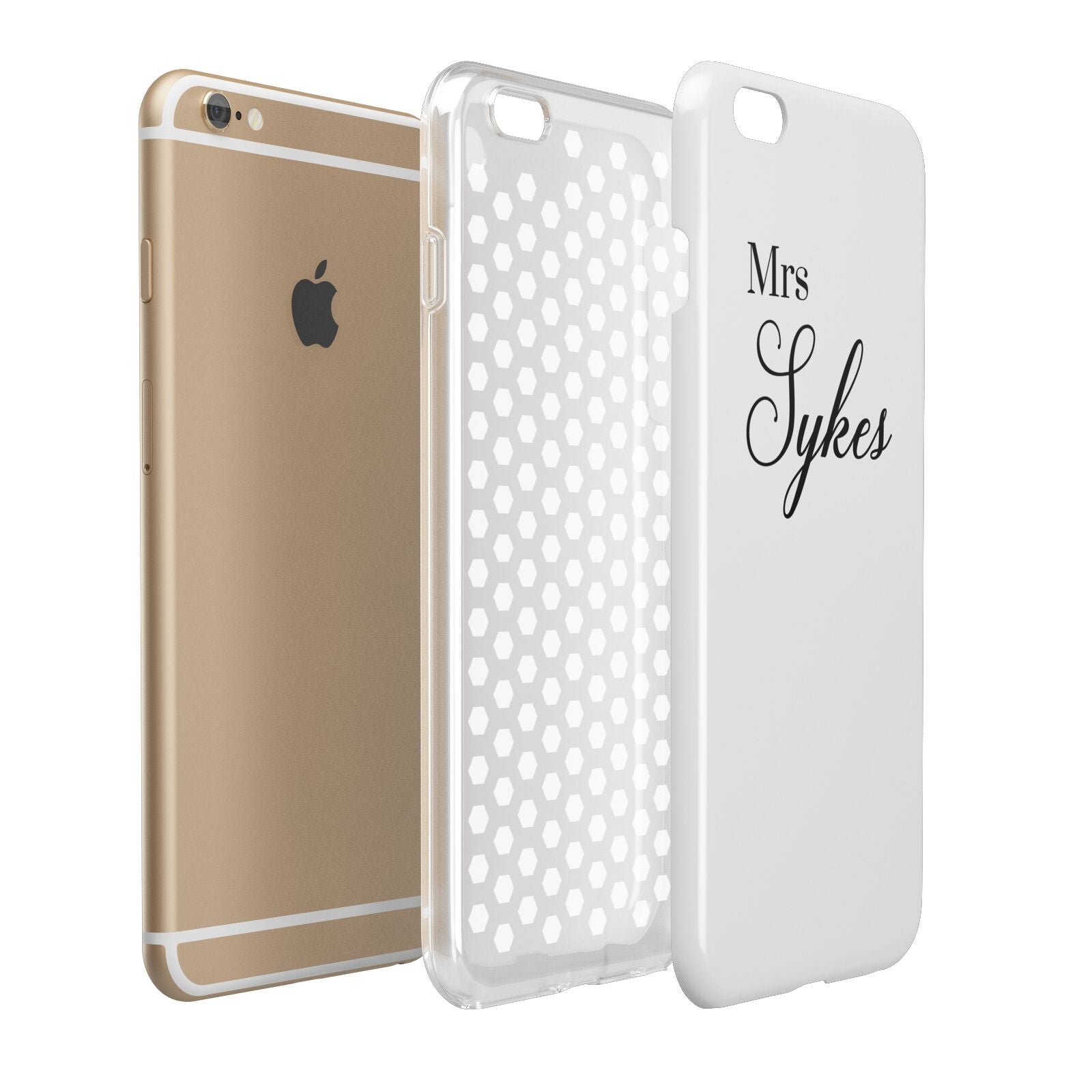 Personalised Wedding Name Mrs Apple iPhone 6 Plus 3D Tough Case Expand Detail Image