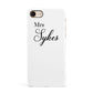 Personalised Wedding Name Mrs Apple iPhone 7 8 3D Snap Case
