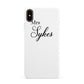 Personalised Wedding Name Mrs Apple iPhone Xs Max 3D Snap Case