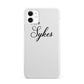 Personalised Wedding Name Mrs iPhone 11 3D Snap Case