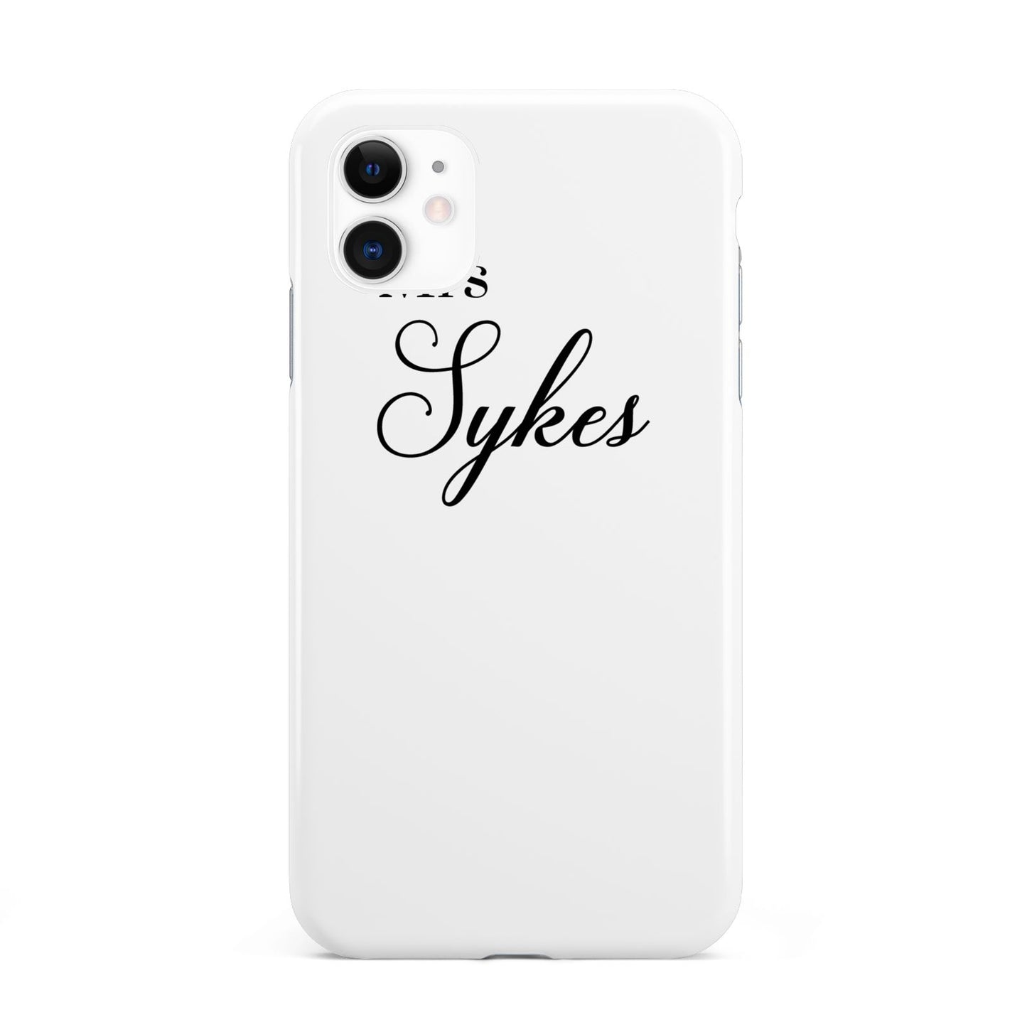 Personalised Wedding Name Mrs iPhone 11 3D Tough Case