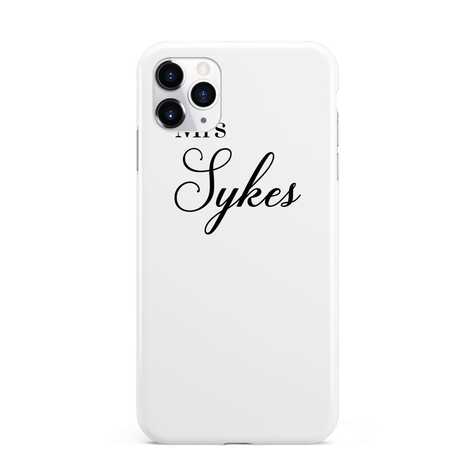 Personalised Wedding Name Mrs iPhone 11 Pro Max 3D Tough Case
