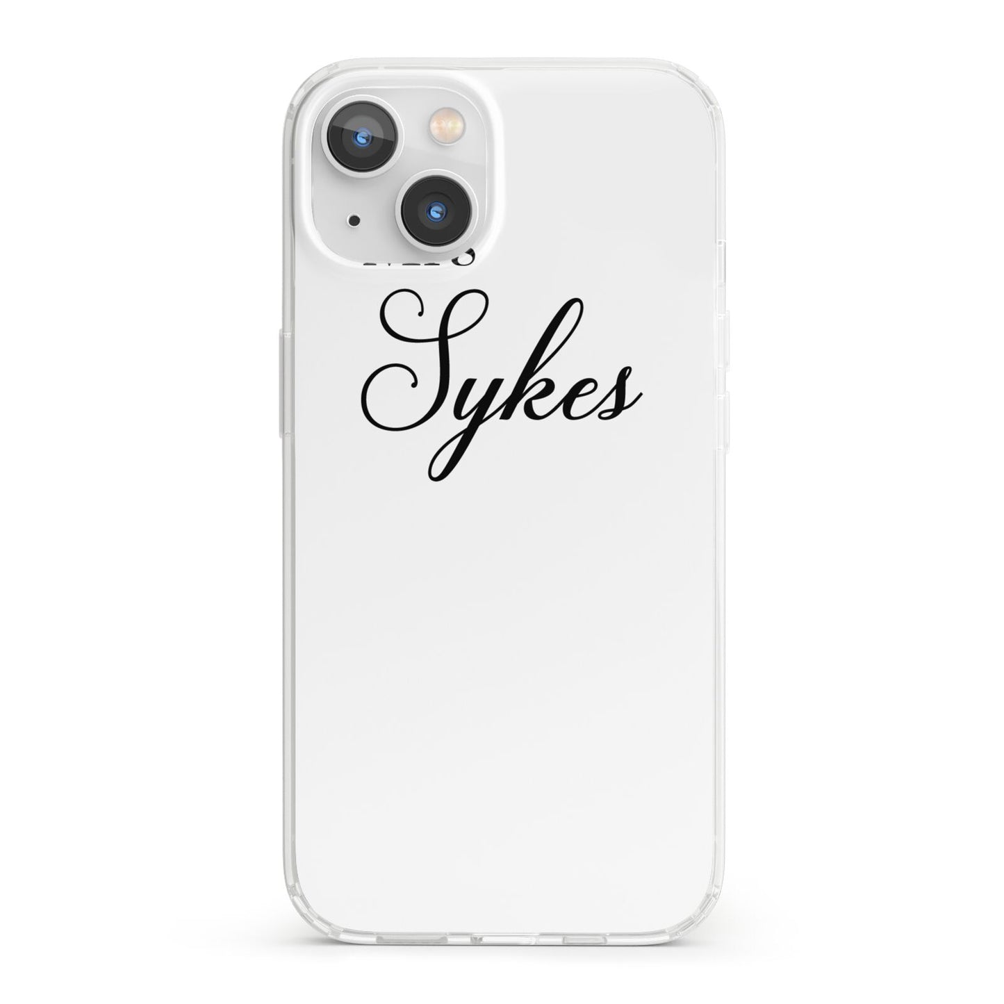 Personalised Wedding Name Mrs iPhone 13 Clear Bumper Case