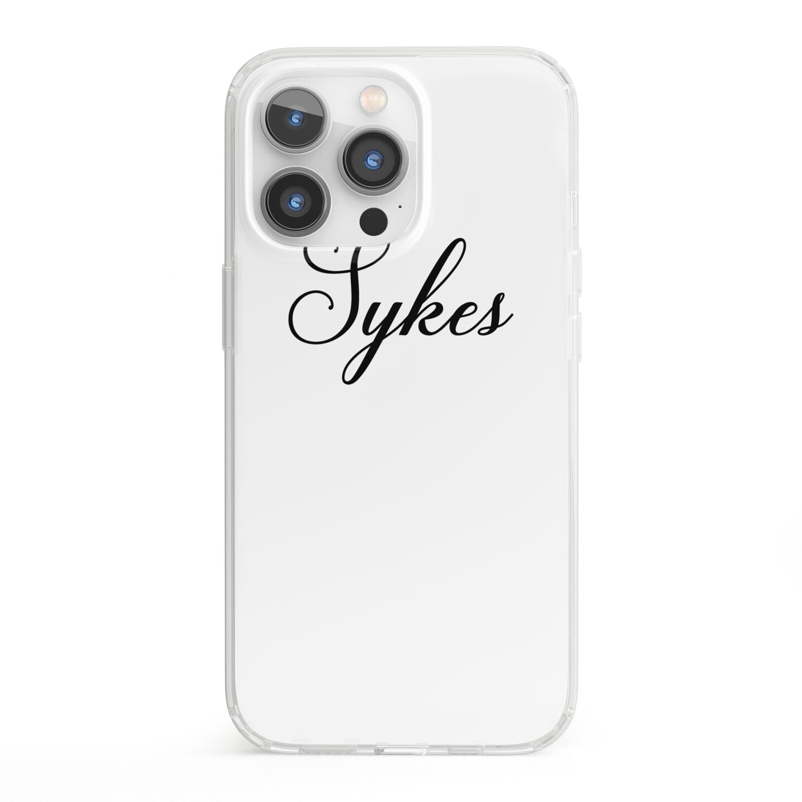 Personalised Wedding Name Mrs iPhone 13 Pro Clear Bumper Case