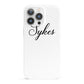 Personalised Wedding Name Mrs iPhone 13 Pro Full Wrap 3D Snap Case