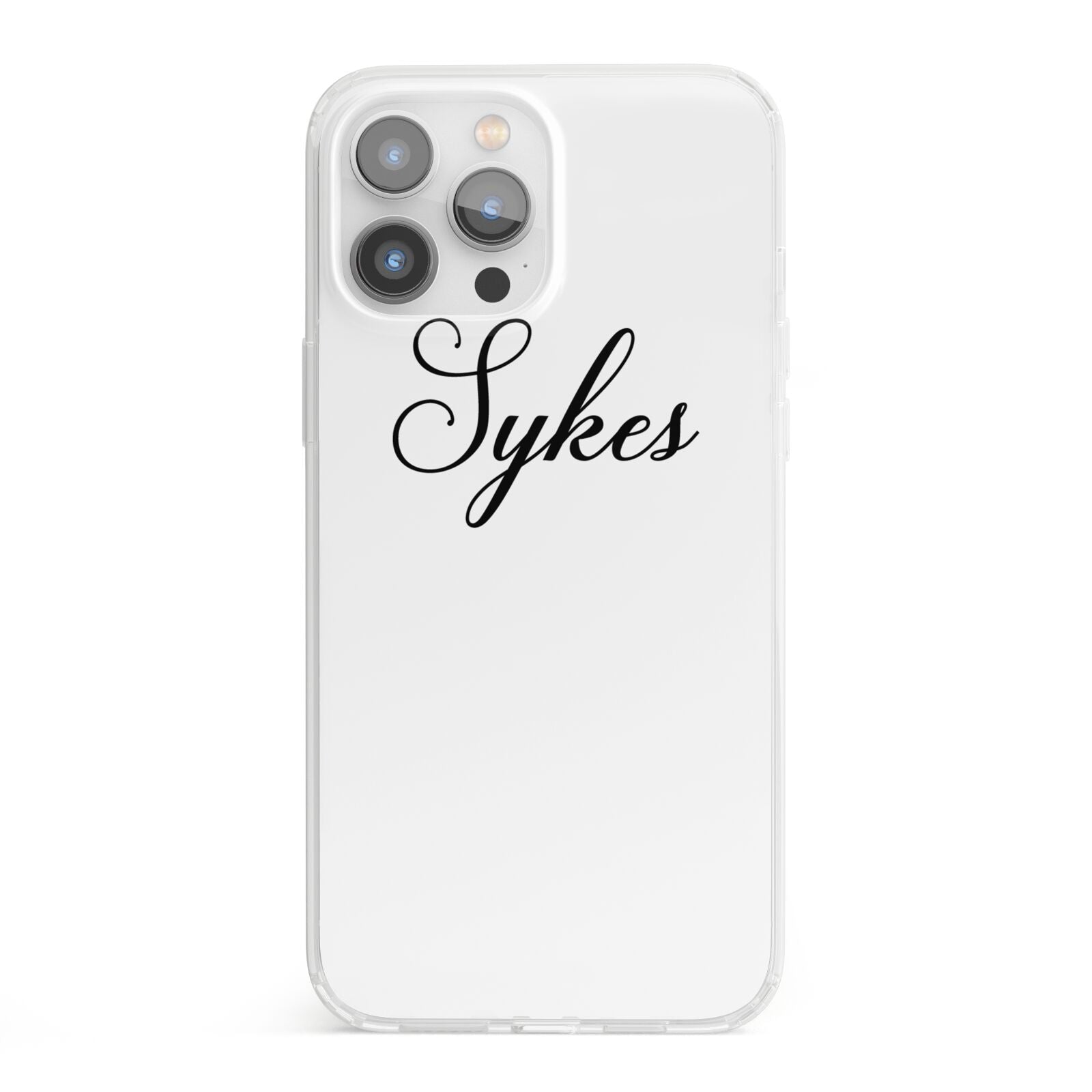 Personalised Wedding Name Mrs iPhone 13 Pro Max Clear Bumper Case