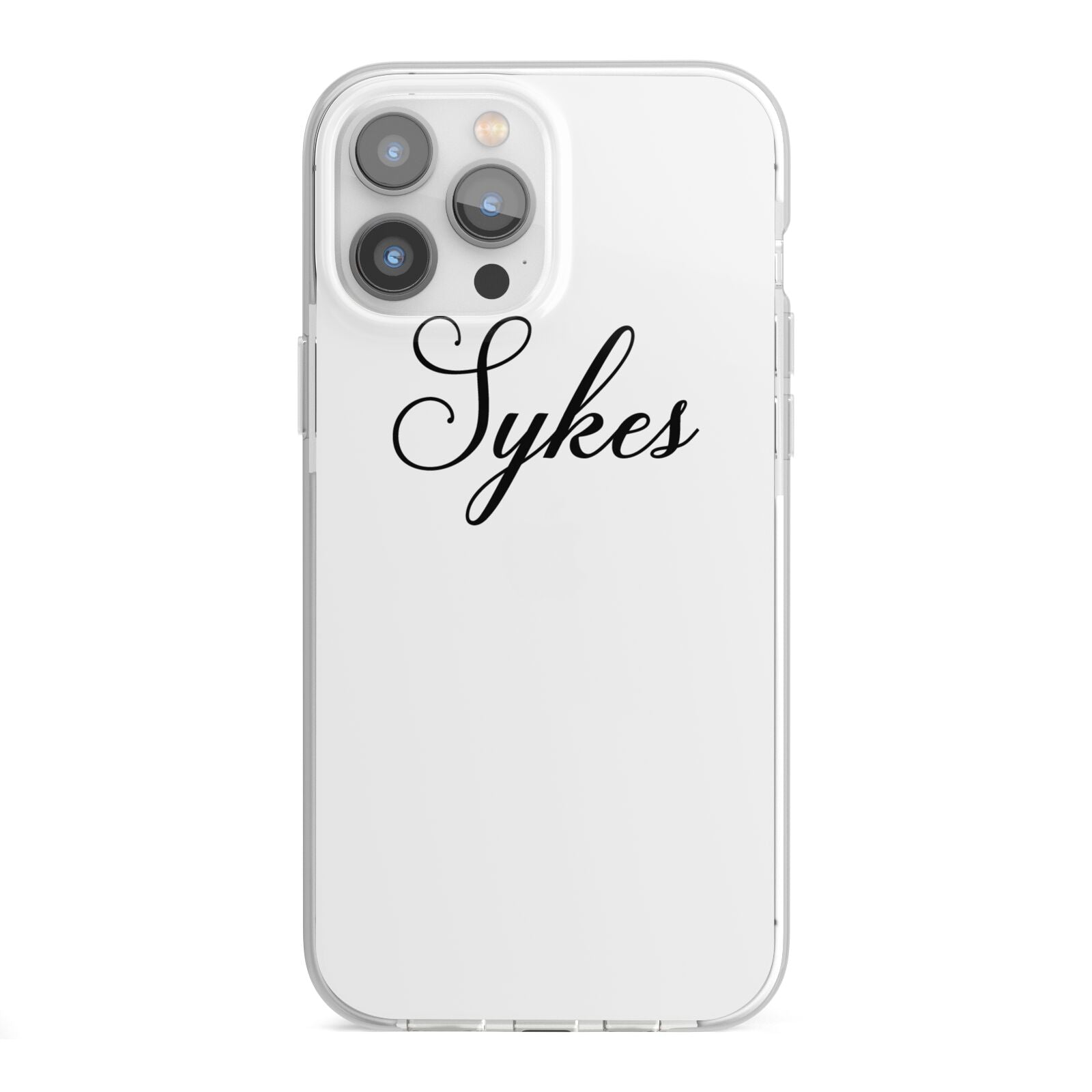 Personalised Wedding Name Mrs iPhone 13 Pro Max TPU Impact Case with White Edges