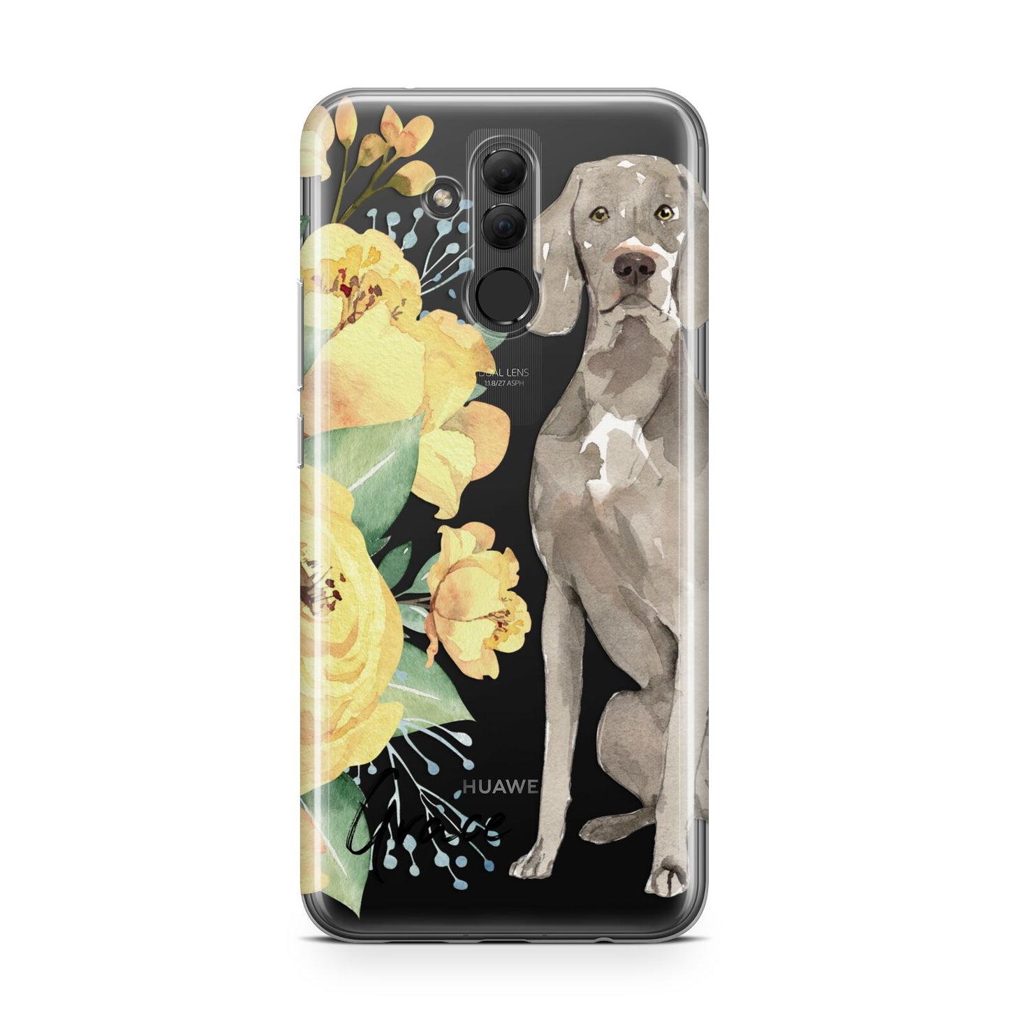 Personalised Weimaraner Huawei Mate 20 Lite