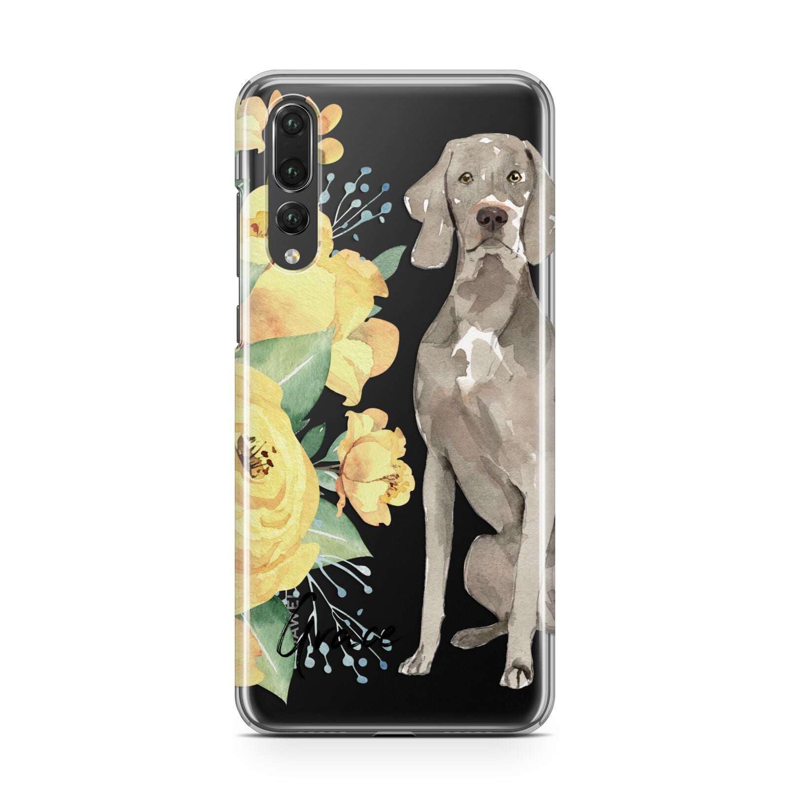 Personalised Weimaraner Huawei P20 Pro Phone Case