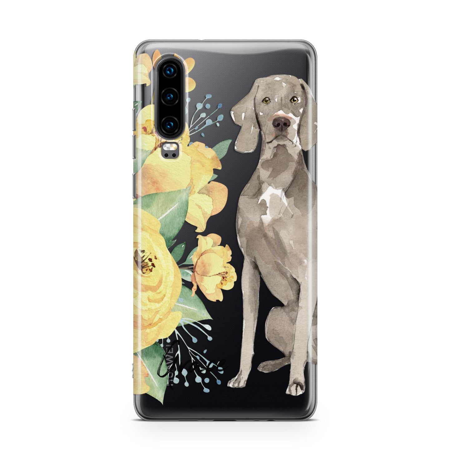 Personalised Weimaraner Huawei P30 Phone Case