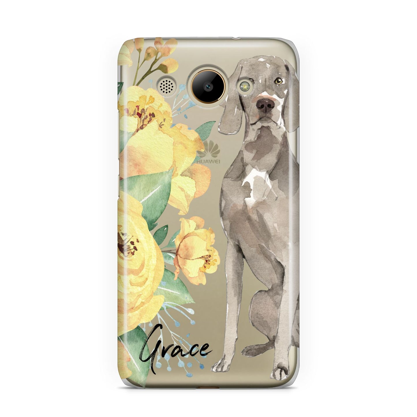 Personalised Weimaraner Huawei Y3 2017