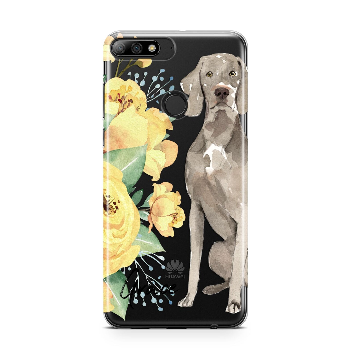 Personalised Weimaraner Huawei Y7 2018