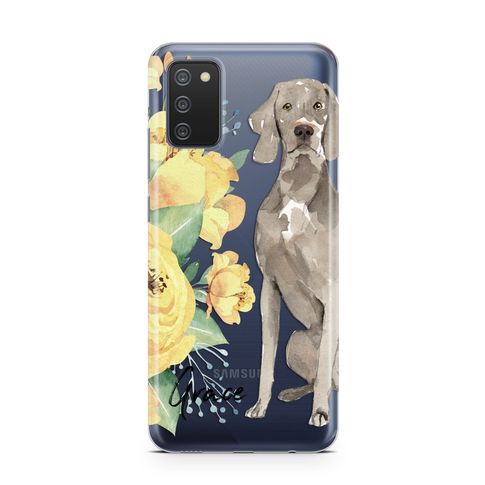 Personalised Weimaraner Samsung A02s Case