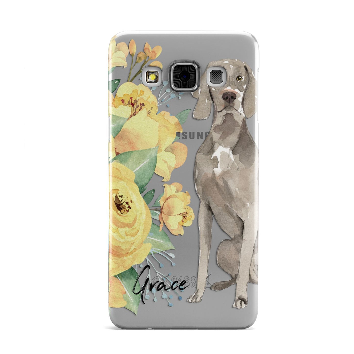 Personalised Weimaraner Samsung Galaxy A3 Case