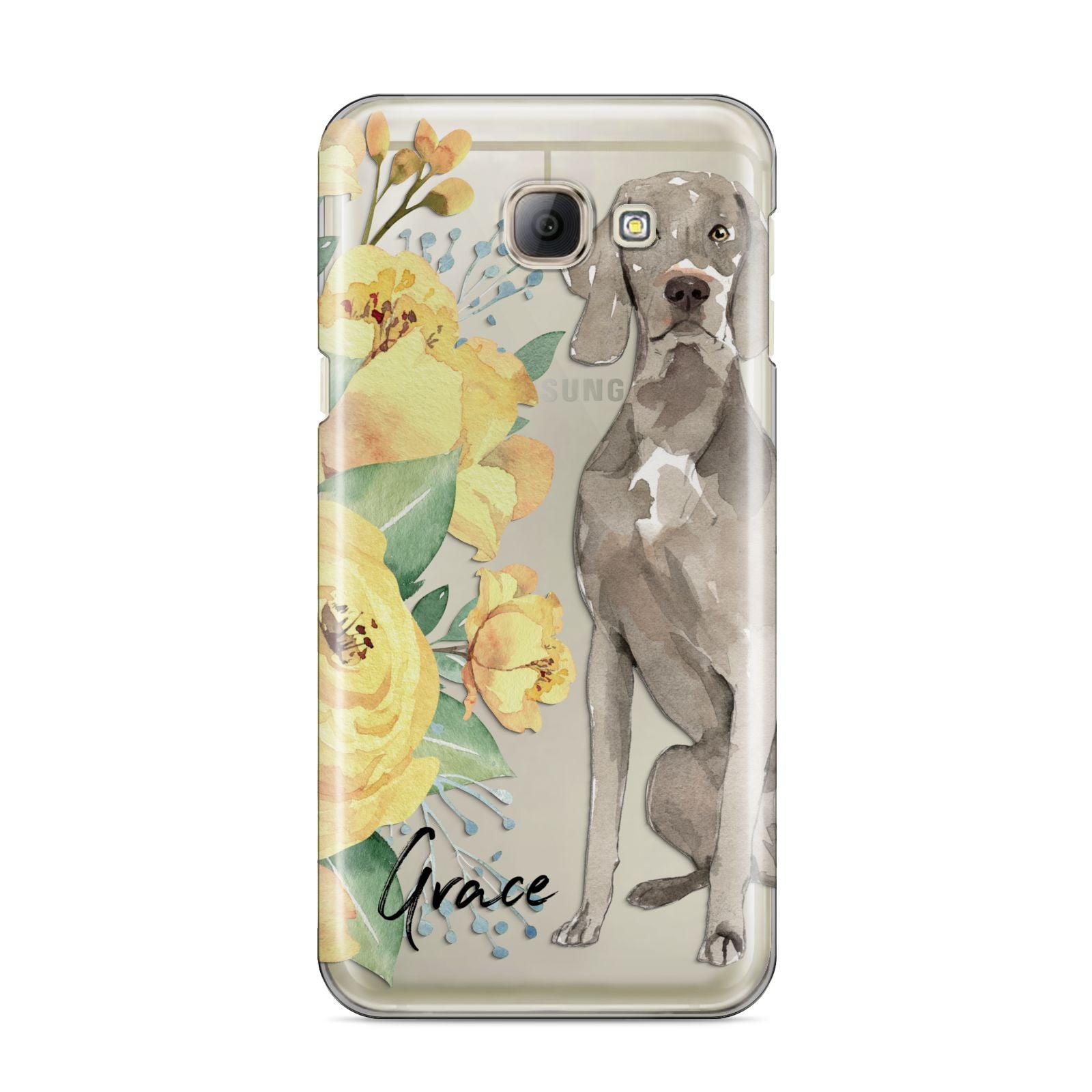 Personalised Weimaraner Samsung Galaxy A8 2016 Case