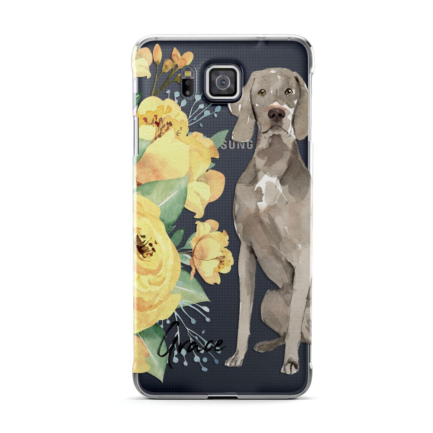 Personalised Weimaraner Samsung Galaxy Alpha Case