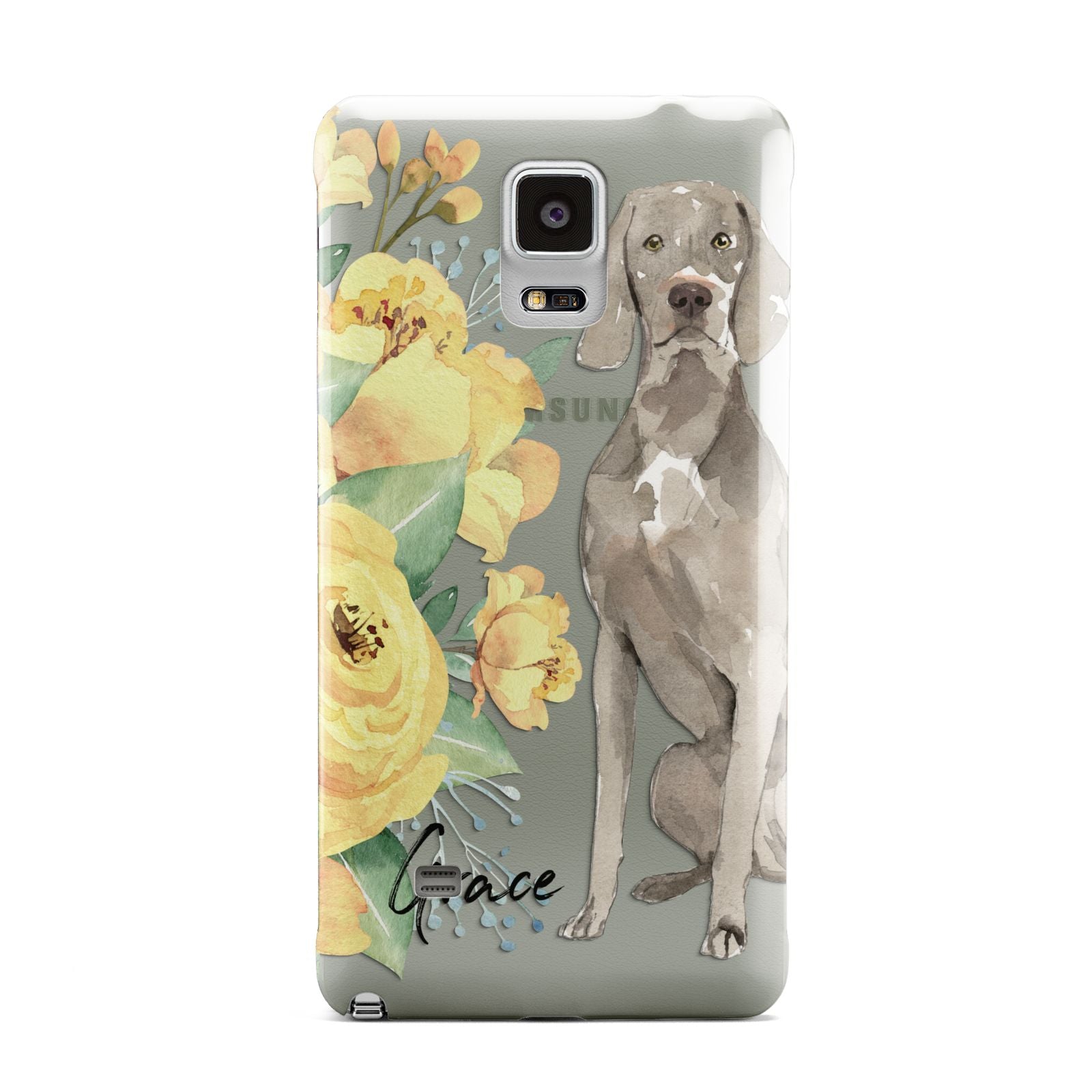 Personalised Weimaraner Samsung Galaxy Note 4 Case