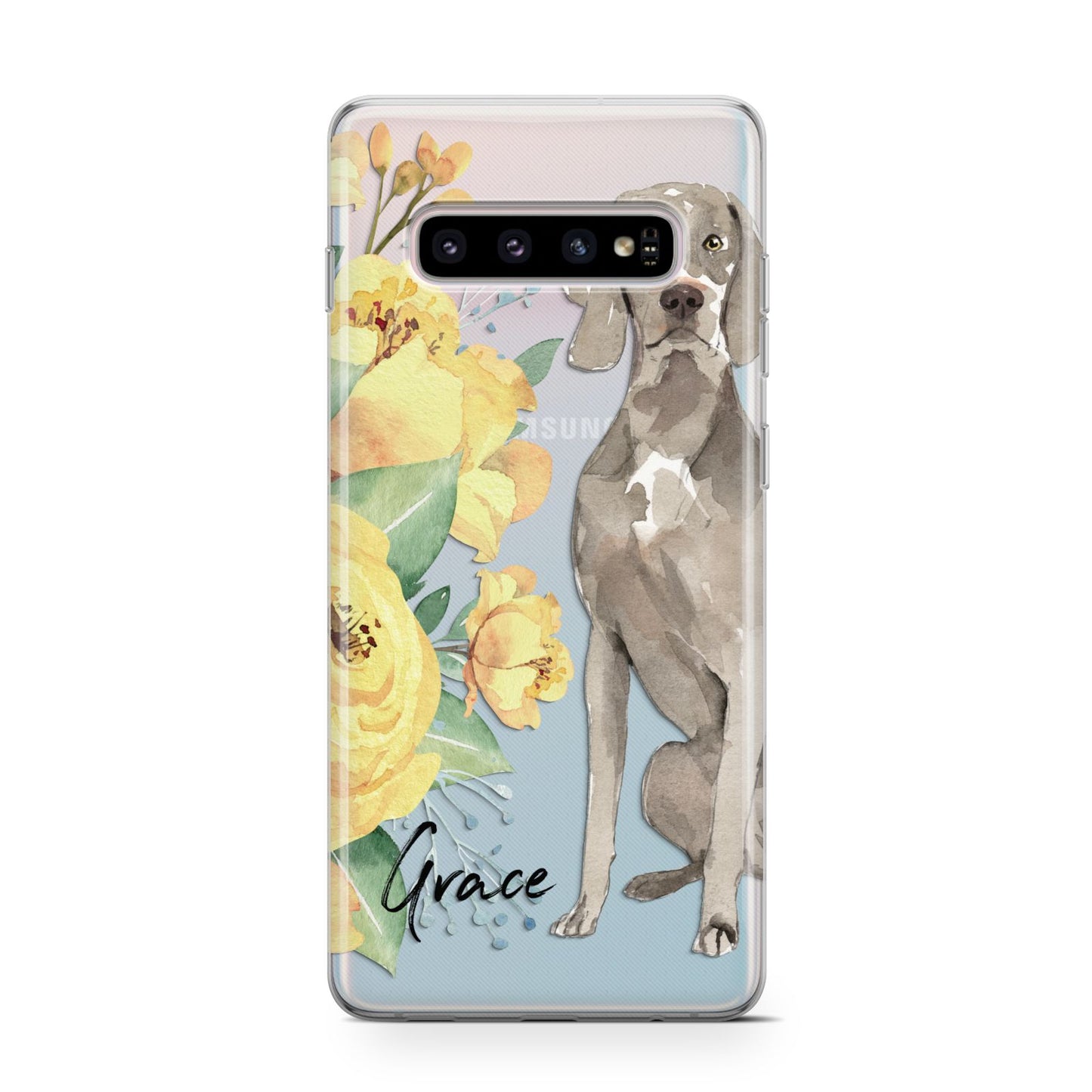 Personalised Weimaraner Samsung Galaxy S10 Case