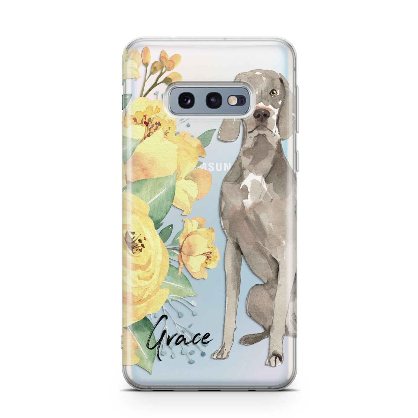 Personalised Weimaraner Samsung Galaxy S10E Case