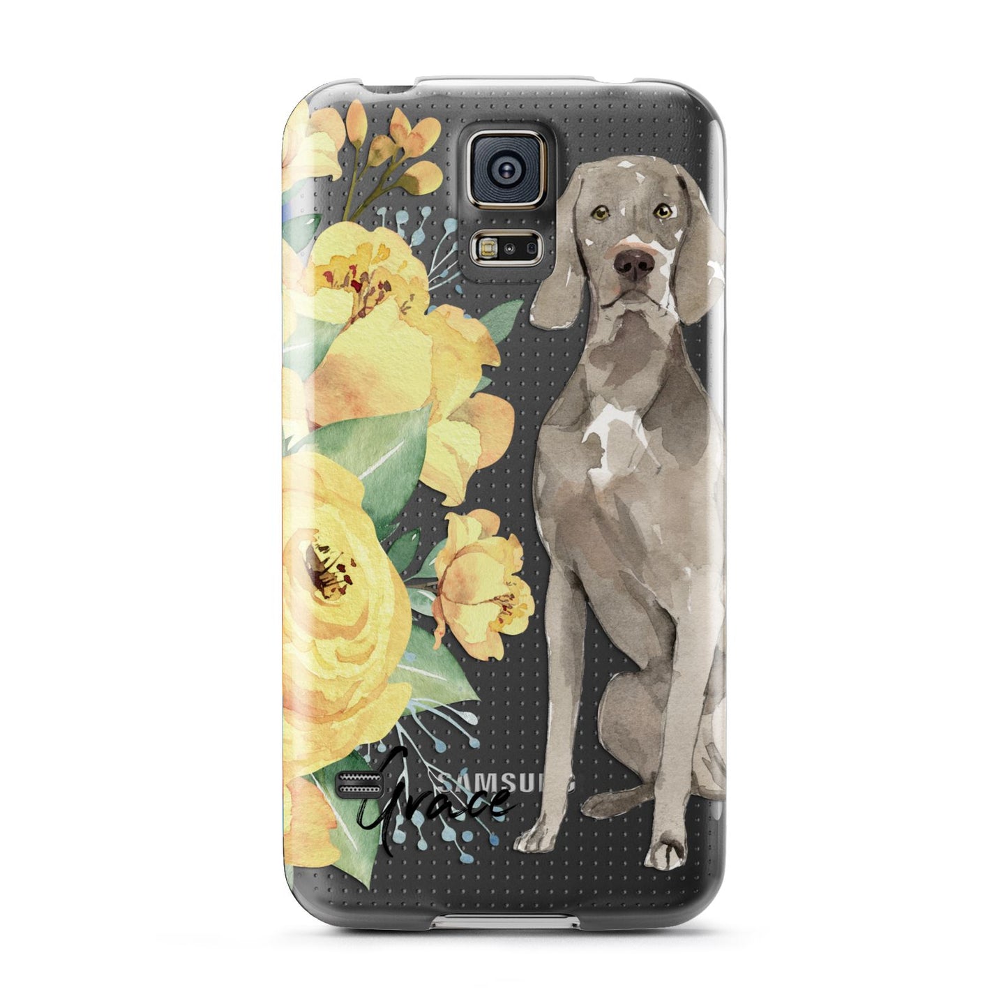 Personalised Weimaraner Samsung Galaxy S5 Case