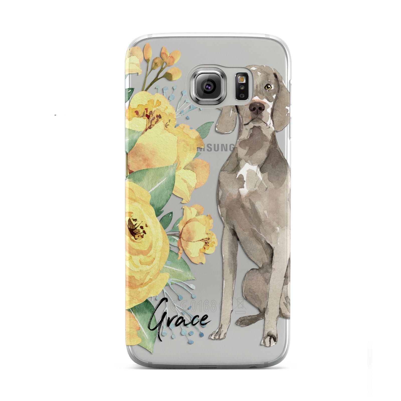 Personalised Weimaraner Samsung Galaxy S6 Case