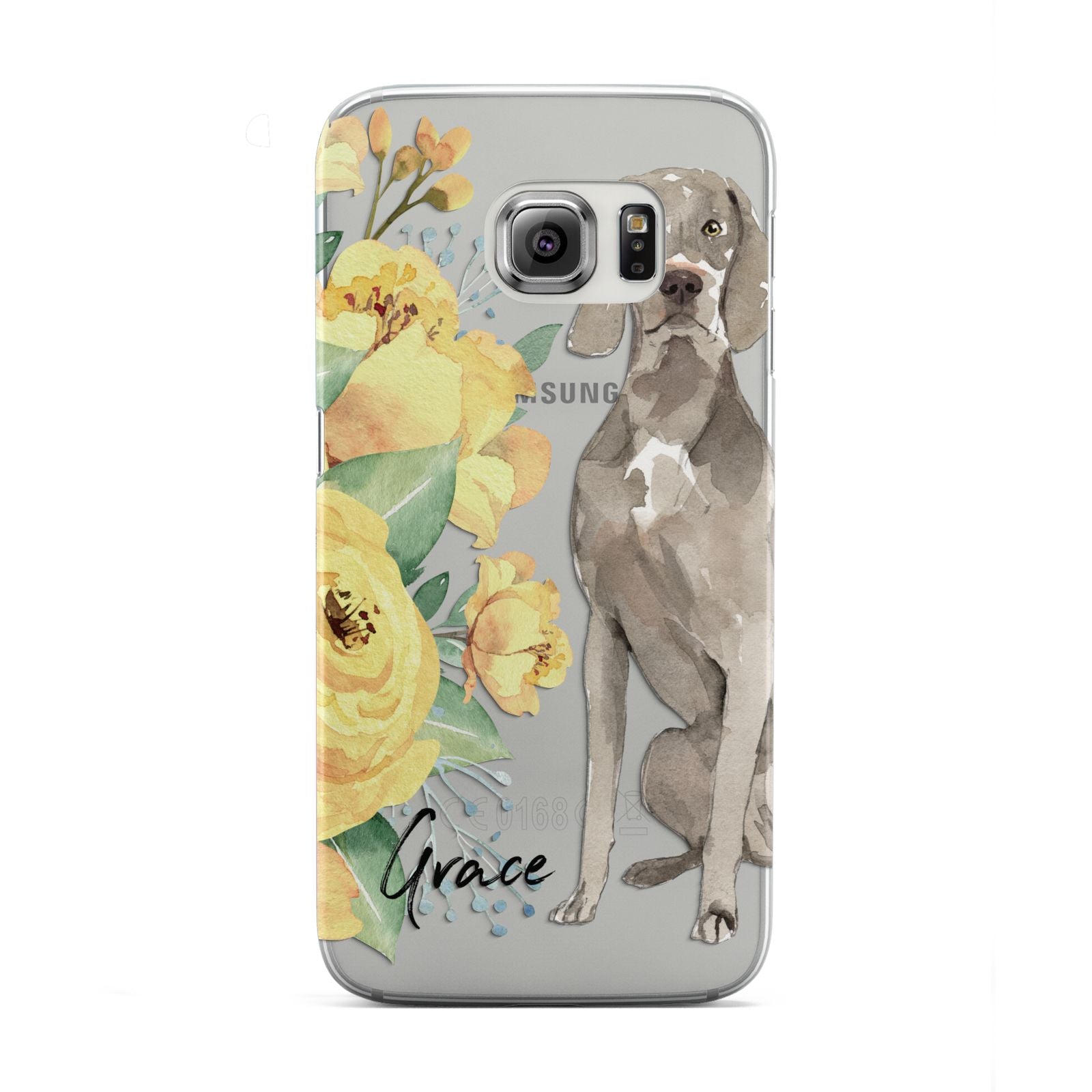 Personalised Weimaraner Samsung Galaxy S6 Edge Case