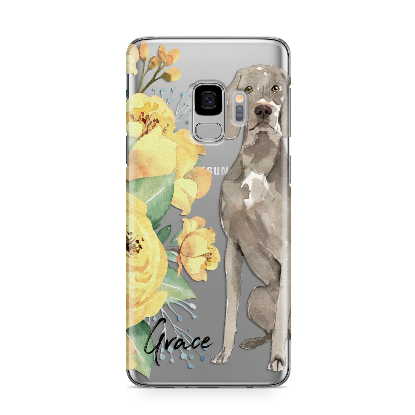 Personalised Weimaraner Samsung Galaxy S9 Case