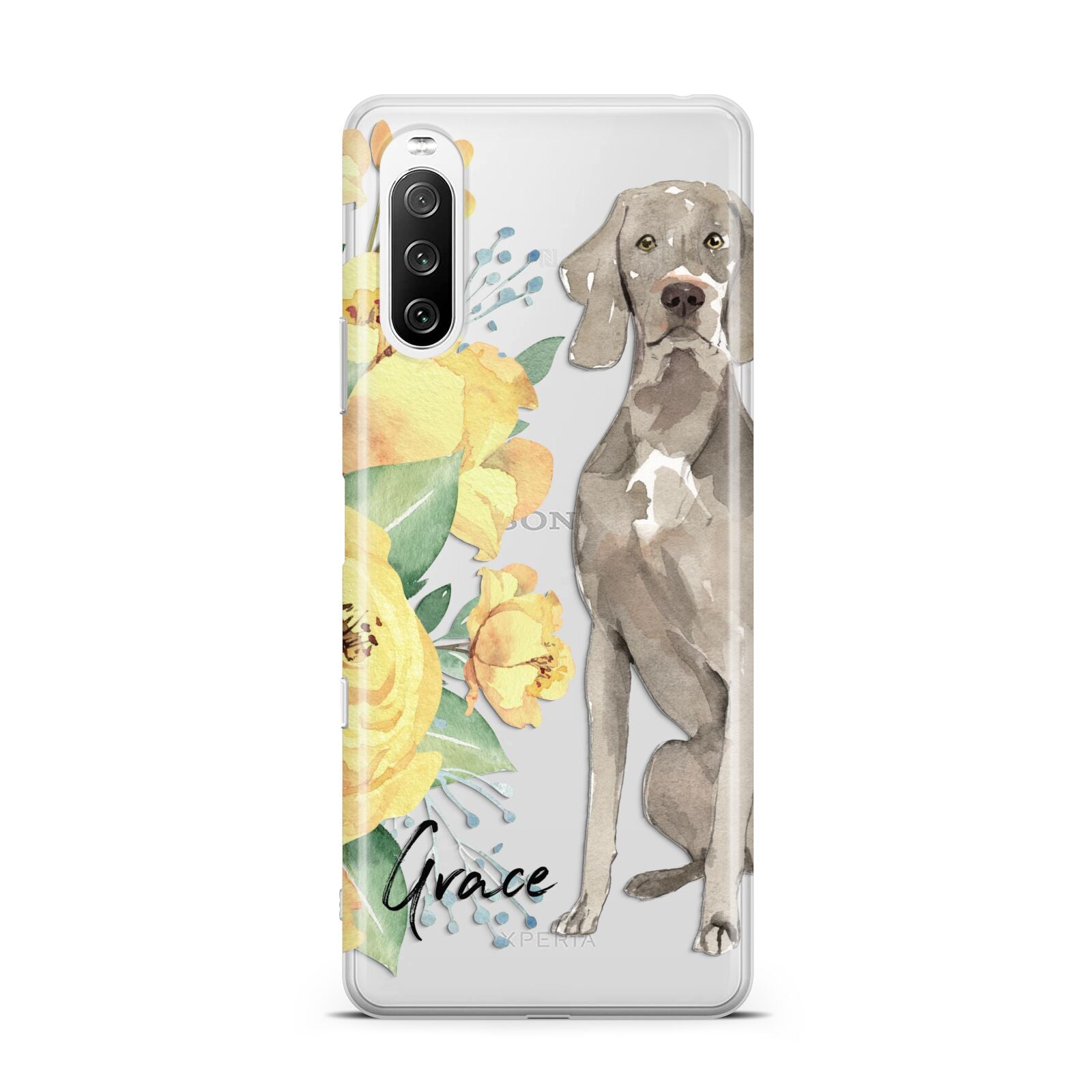 Personalised Weimaraner Sony Xperia 10 III Case