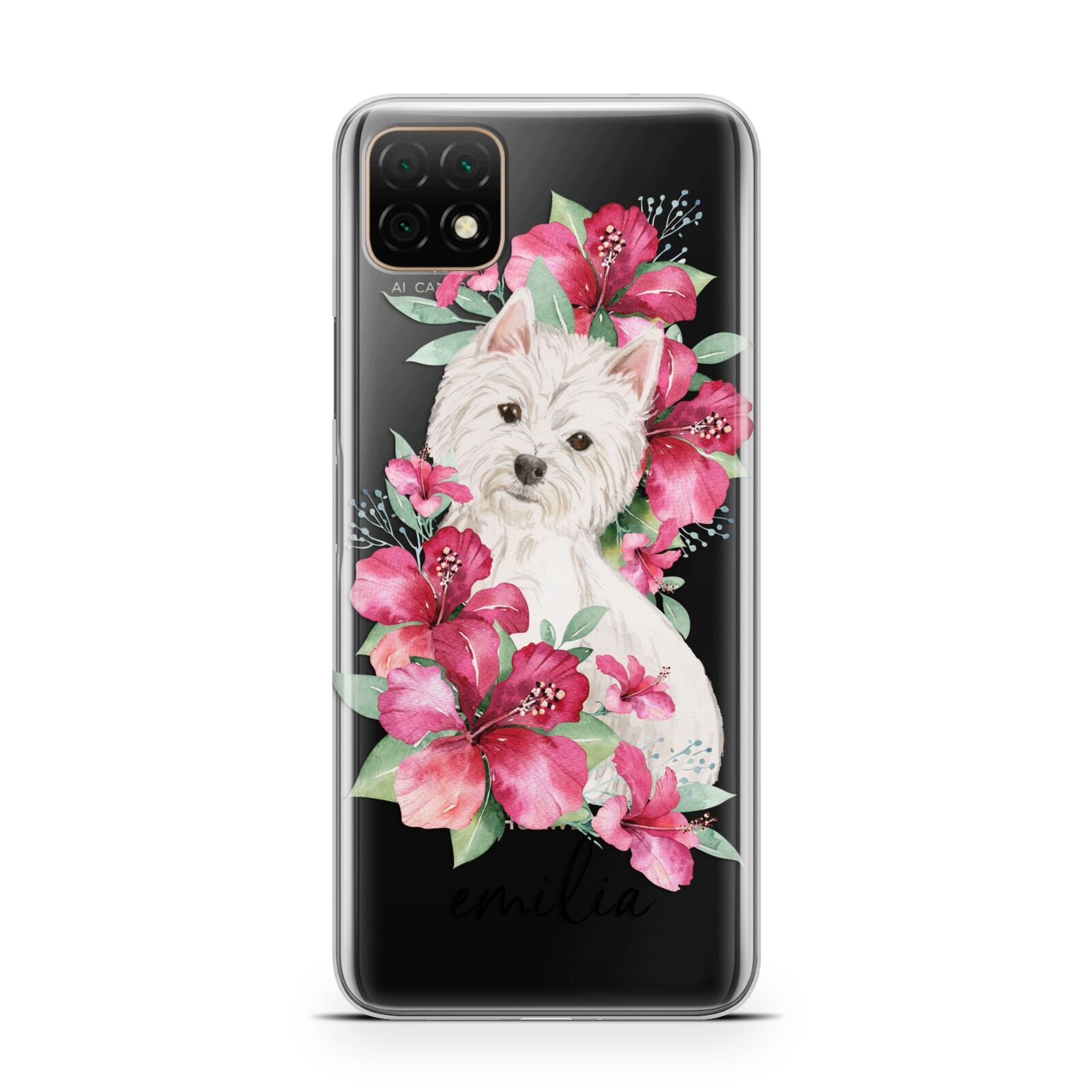 Personalised Westie Dog Huawei Enjoy 20 Phone Case