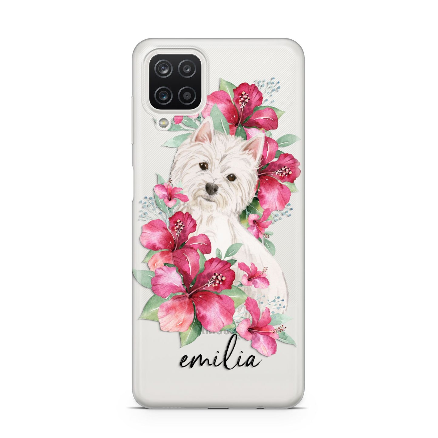 Personalised Westie Dog Samsung A12 Case