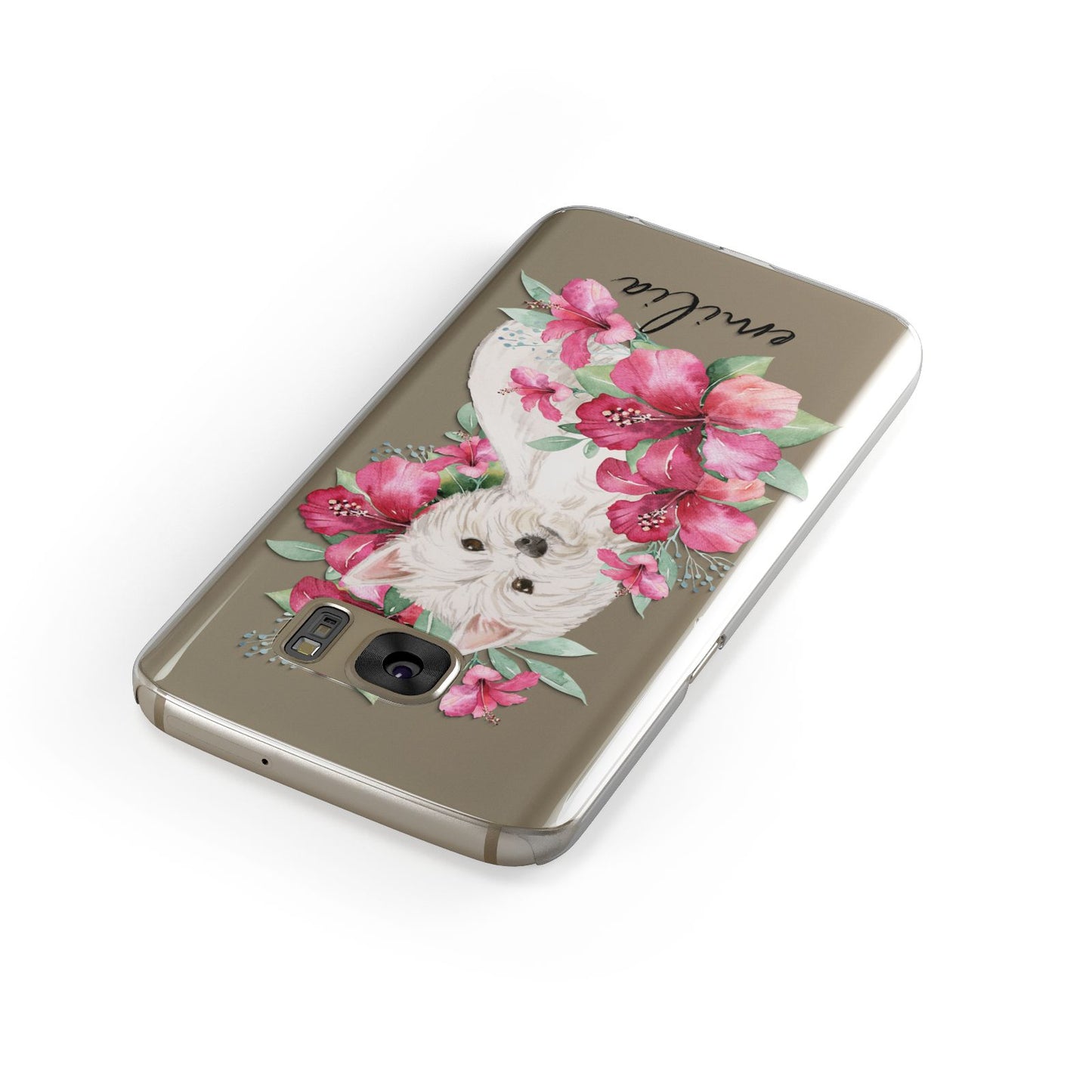 Personalised Westie Dog Samsung Galaxy Case Front Close Up