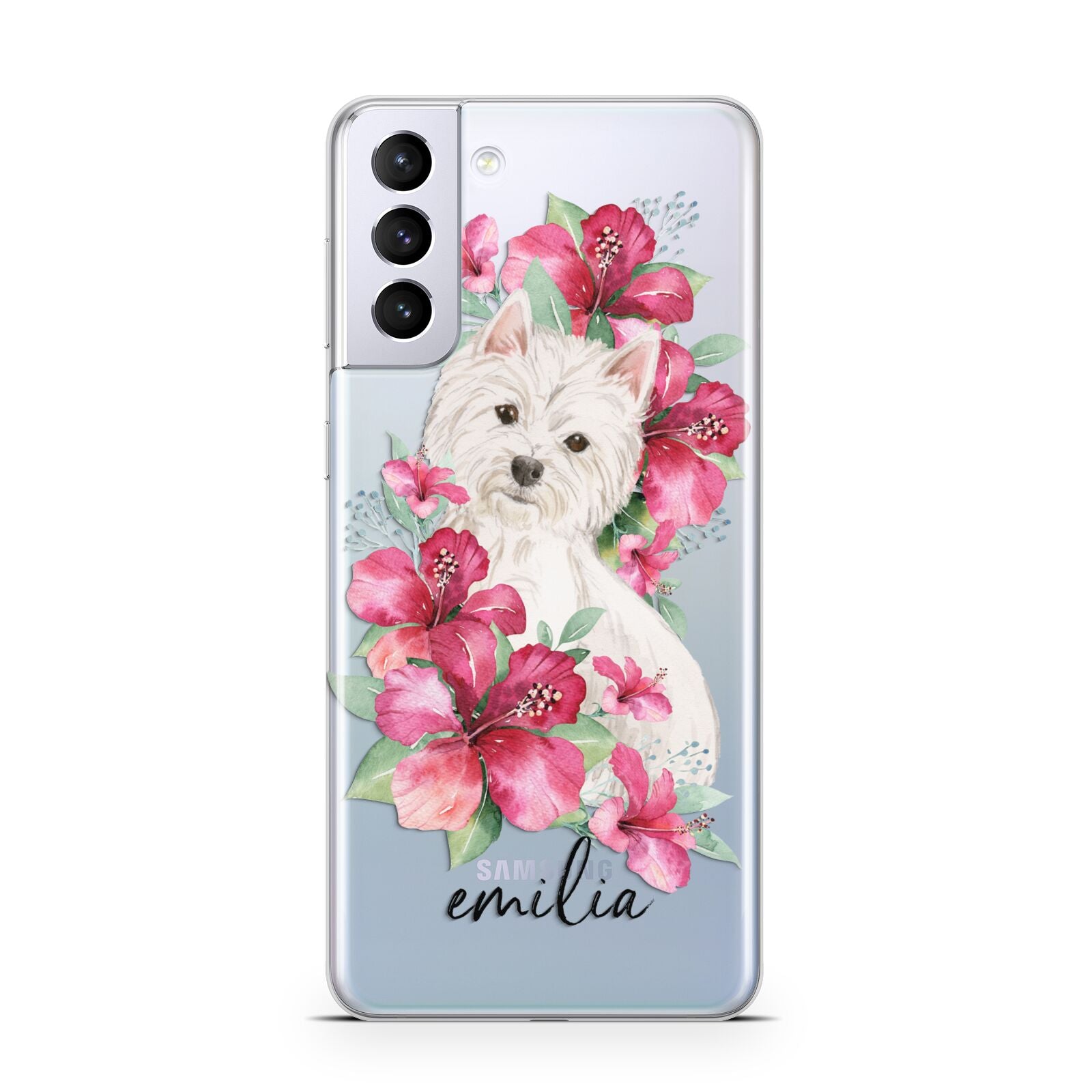 Personalised Westie Dog Samsung S21 Plus Case