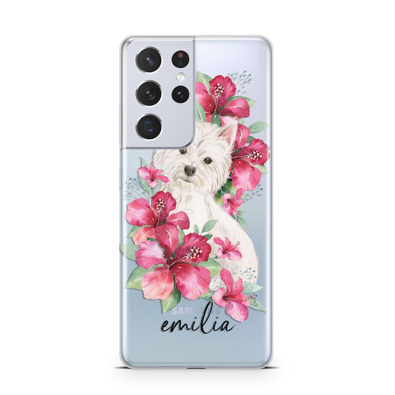 Personalised Westie Dog Samsung S21 Ultra Case