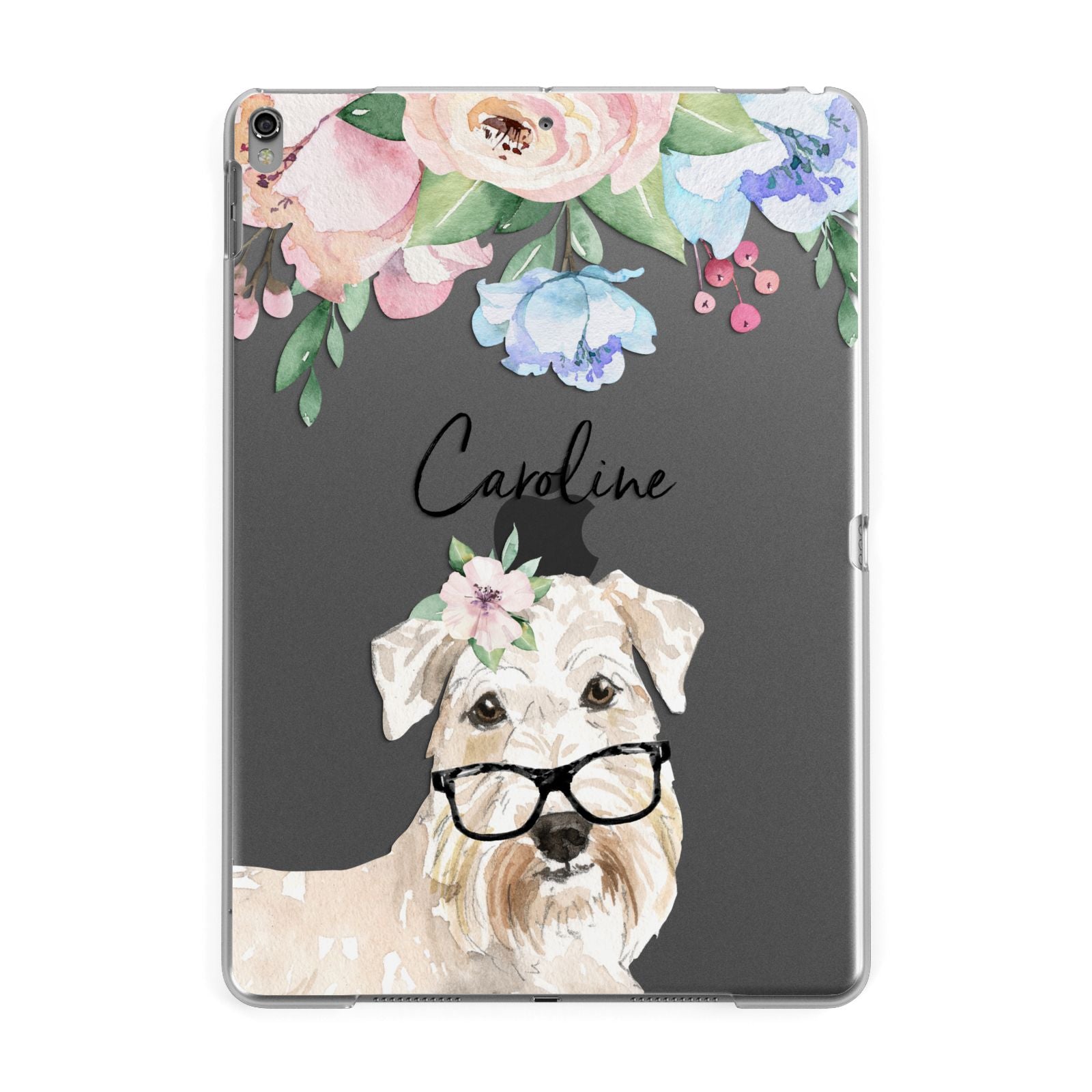 Personalised Wheaten Terrier Apple iPad Grey Case