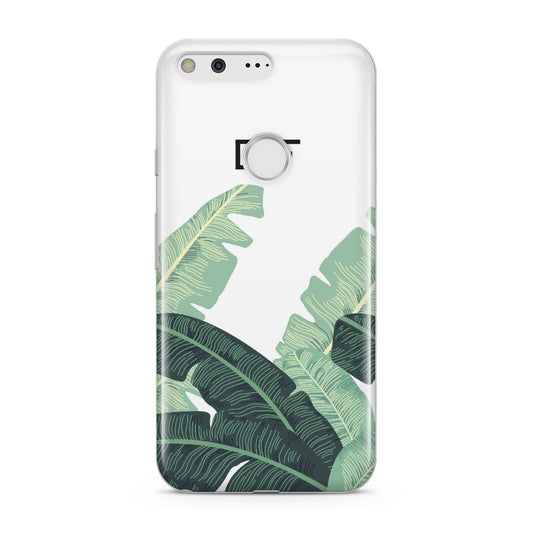 Personalised White Banana Leaf Google Pixel Case