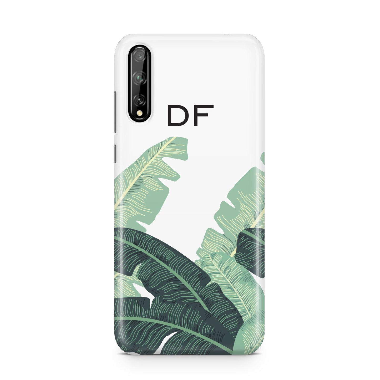 Personalised White Banana Leaf Huawei Enjoy 10s Phone Case