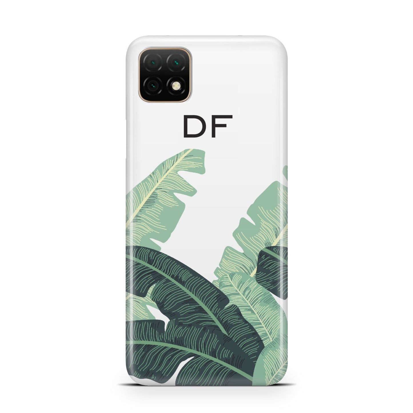 Personalised White Banana Leaf Huawei Enjoy 20 Phone Case