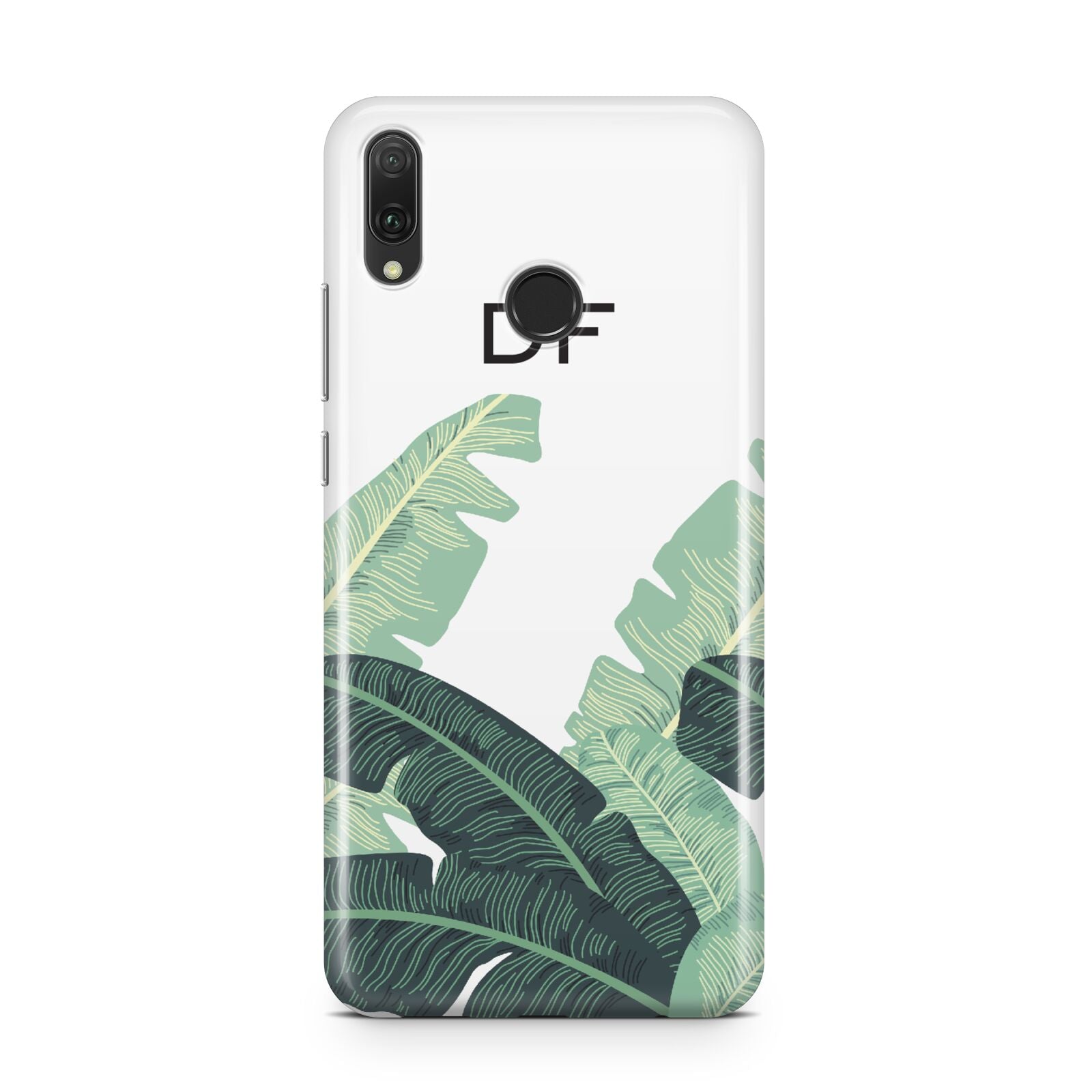 Personalised White Banana Leaf Huawei Y9 2019